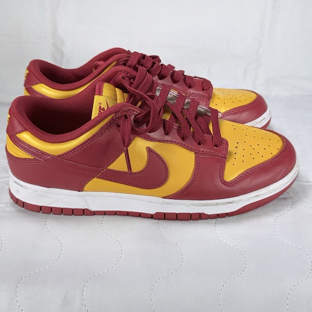 Nike Dunk Low USC Midas Gold DD1391-701 Mens Size 7.5 Basketball Shoes Red